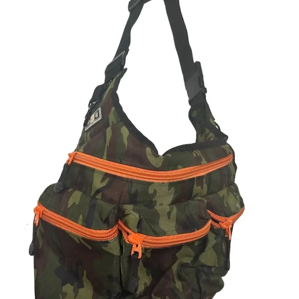Diaper Dude Camo Messenger Diaper Bag Unisex Large Adjustable Strap Pockets